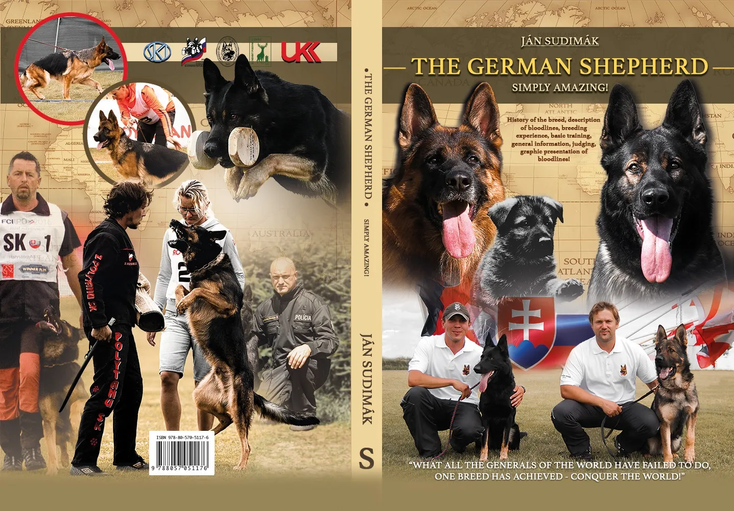 The full cover of The German Shepherd – Simply Amazing: working dogs, show dogs and Slovak handlers